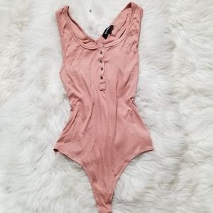 Ribbed tank bodysuit